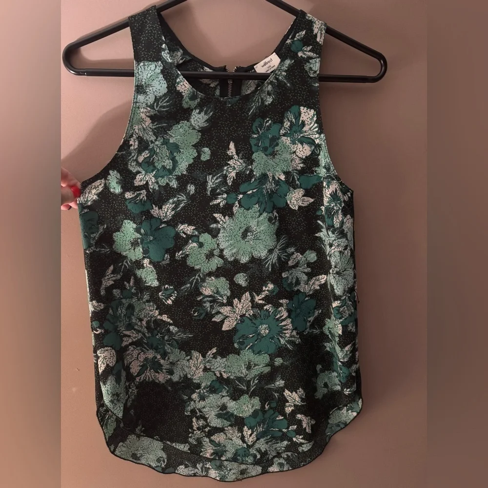 Aritzia Wilfred Floral Sevres Tank Blouse